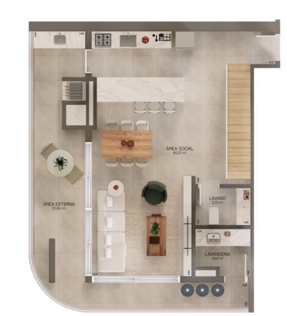 Planta 07 - 3 dorm 144m - duplex - inferior