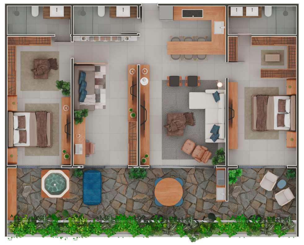 Planta 03 - 3 dorm 92,55m